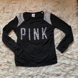 PINK Victoria Secret sparkle long sleeve top